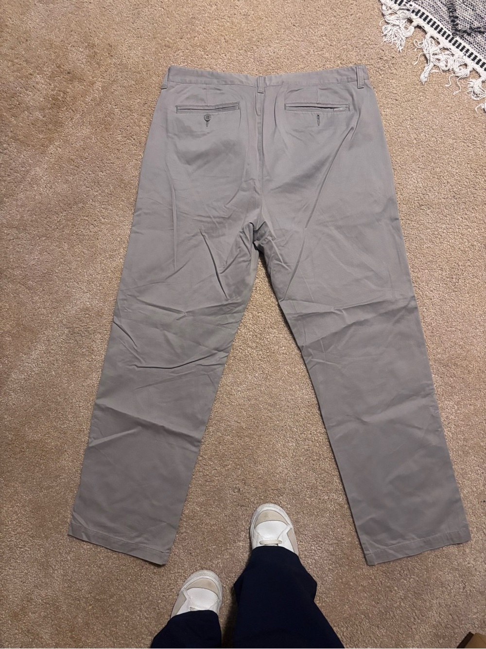 Calvin Klein Men's Straight Chinos - Light Gray